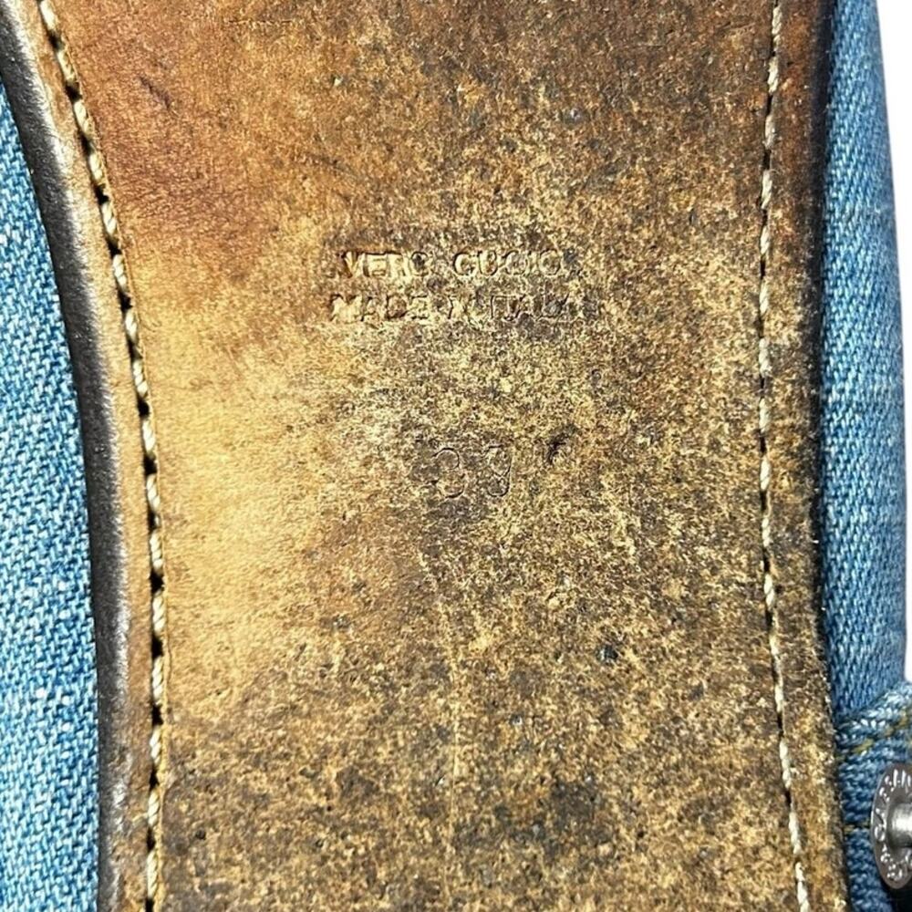RARE Vintage Dolce & Gabbana Y2K Denim Slip On Moccasins Womens 39 / US 9 - Picture 9 of 12